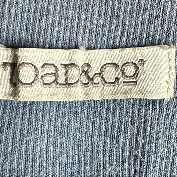 Toad & Co 100% Linen Large Boho Skirt Elastic Waist Ribbed Tie on Sides Beach - Picture 6 of 8